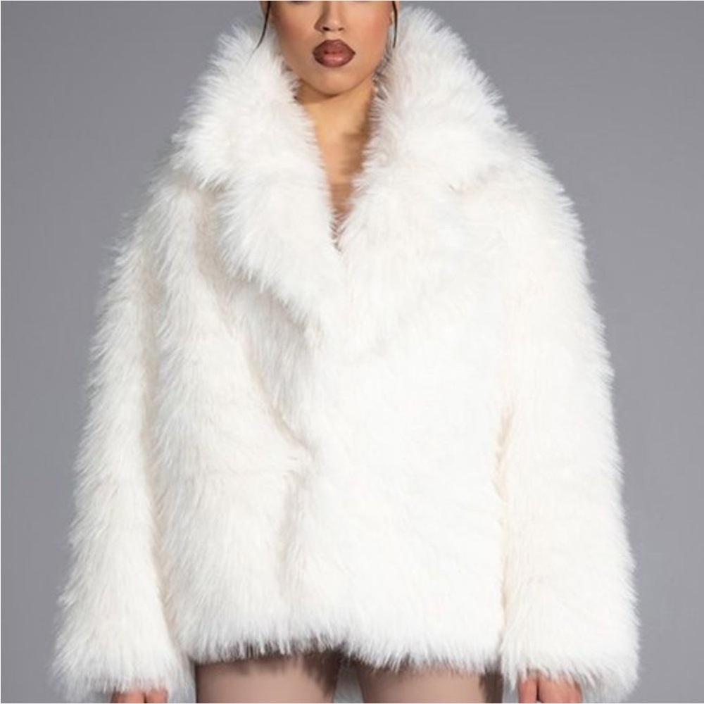 Reversible Oversized Faux Fur Puffer Coat
